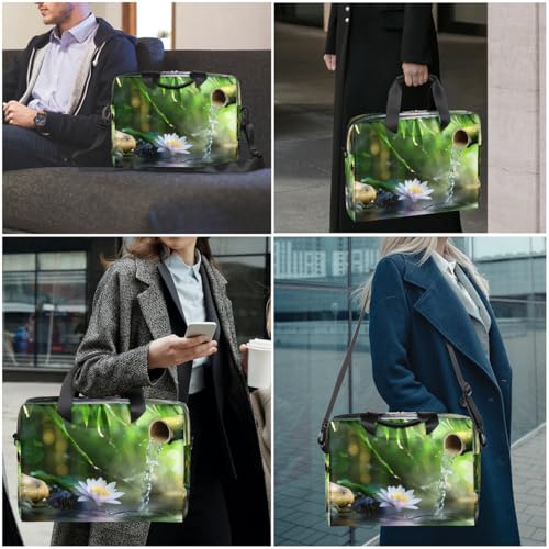 Bolso portátil Lotus Bamboo 16 pulg, maletín delgado miniatura 7