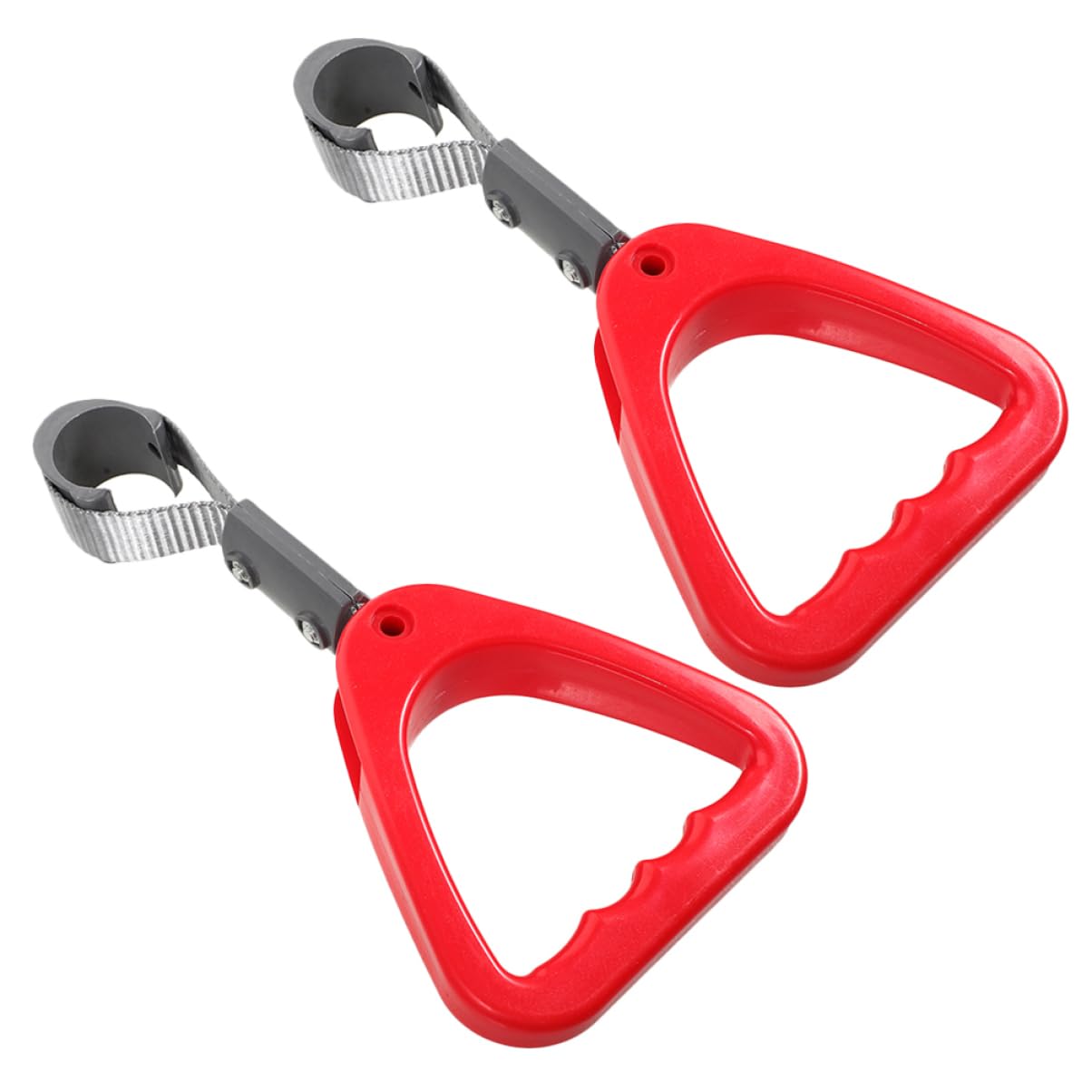 Mobestech Anillo de Mano de Asistencia para Autobús Rojo, Plástico Ergonómico, Cómodo Agarre para Transporte Público, 2 Piezas para Personas Mayores y Discapacitadas