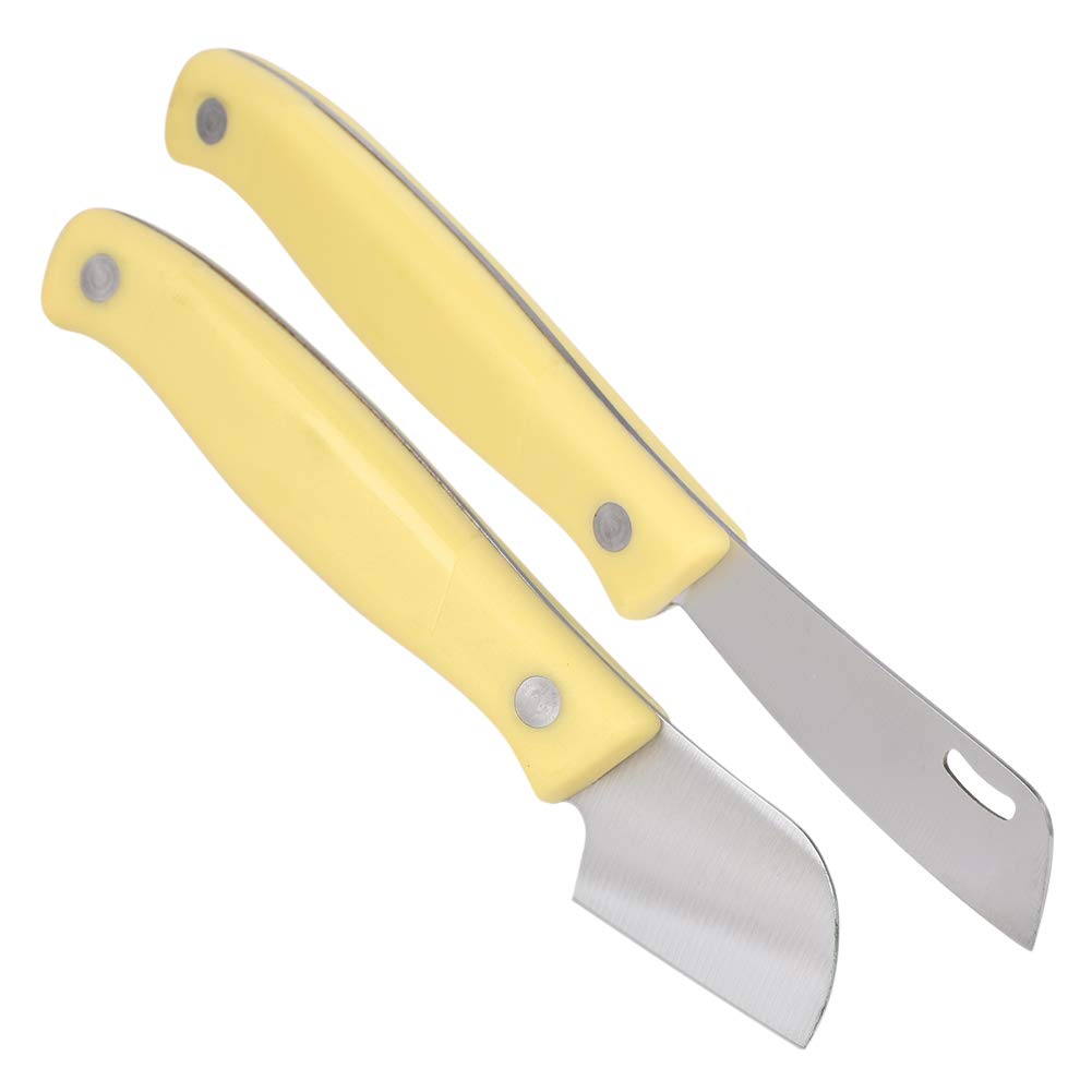 Ensemble de couteaux de greffage en acier au carbone, couteau de taille, greffage de semis, lame droite et incurvée pour arbres fruitiers, outils pour plantes, 2 paquets