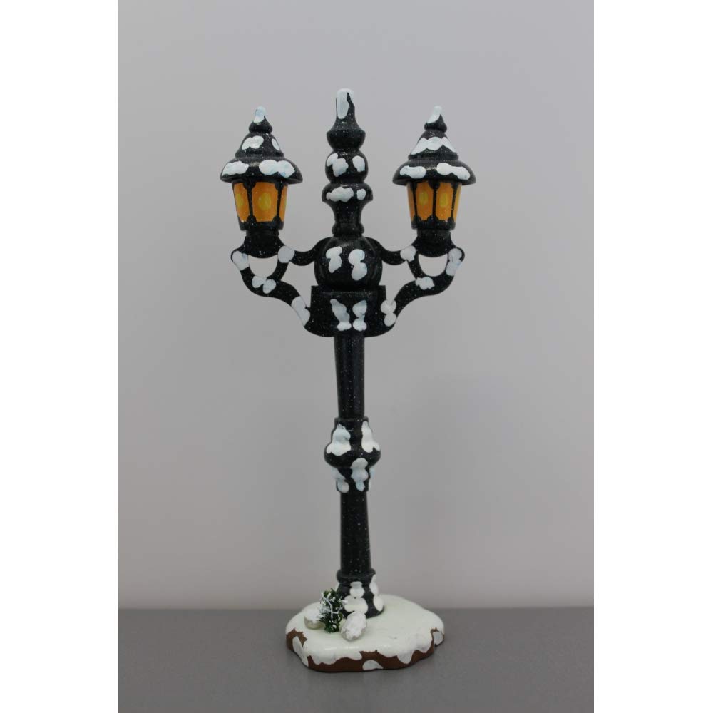 Hubrig Volkskunst Base Paesaggio Invernale 110x56cm - Artigianato Originale Dai Monti Metalliferi, Germania - 5