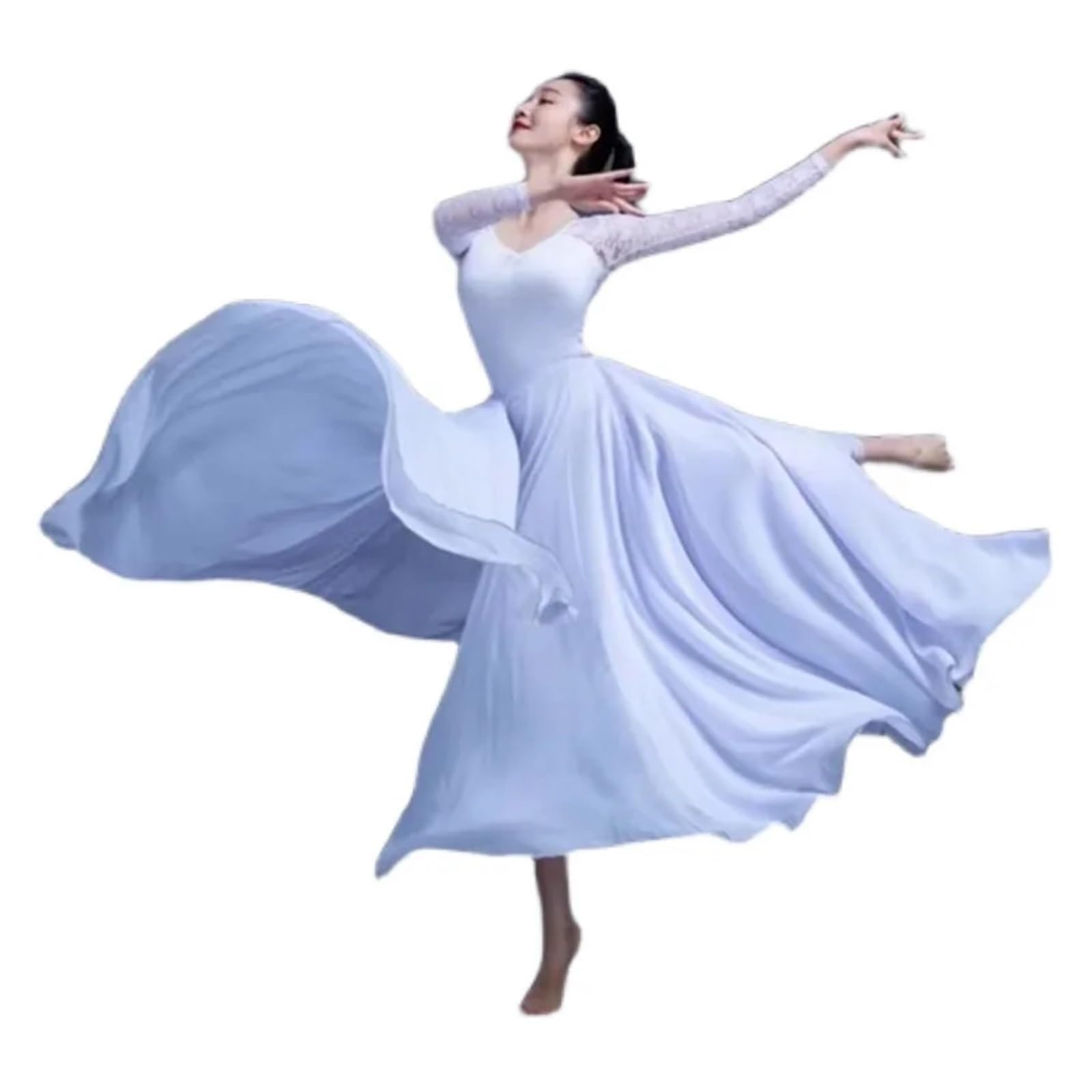 Falda de Gasa de una Pieza con Encaje for Danza clásica, Falda de Media Longitud for práctica de Danza del Vientre, Disfraces, Falda con Gran Vuelo de 720 Grados(Wine Red 360D,160cm)
