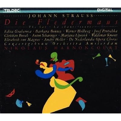 Strauss, Johann II : Die Fledermaus / The Bet - Nikolaus Harnoncourt - 2CD BOX SET / 1988 FIRST EDITION