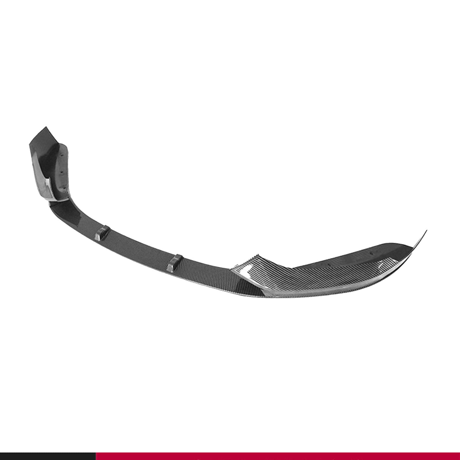 Kompatibel mit BMW 1 Series F20 LCI Late M135i MP Style 2015-2020, Frontstoßstangen-Spoilerlippe, Auto-Unterkörper-Kit-Splitter, B Carbon Fiber Look