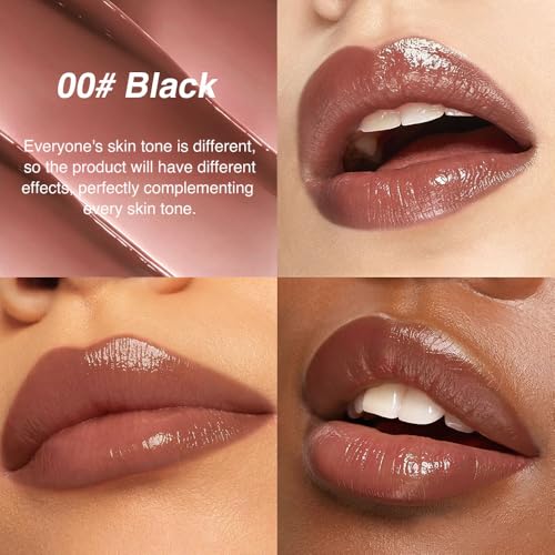 Image of evpct Brown Honey Lipstick Moisturizing Tinted Lip Balm for Older Women | Hydrating Formula Tinted Lip Oil Stick, Sheer Lightweight Softening, Shine Glowy Lipgloss Lips Color Tint Stain, Cruelty-Free