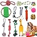 Aoksily 12 Pcs Hundespielzeug Set,Robustes Hundespielzeug,Welpenspielzeug Hund,Kauspielzeug Welpe Für Kleine Mittelgroßen Hund Interaktives Spielset Unzerstoerbar BaumwollknotenTau Tier