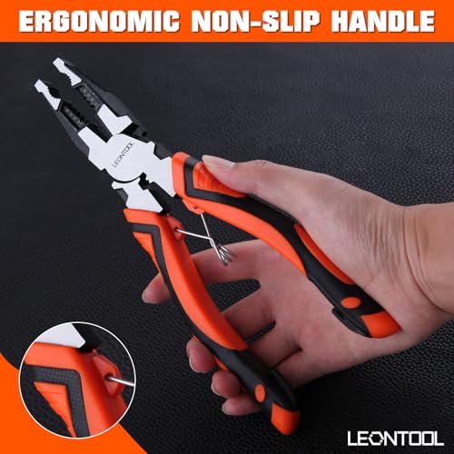 Lot de 3 pinces multifonctions LEONTOOL 6 en 1 pour électricien