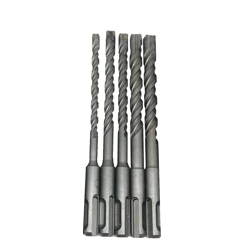 Juego de brocas de martillo SDS Plus, 7/8 Uds., taladro de piedra de acero 40Cr, cortador transversal, broca de hormigón, juego de brocas de sierra de 5-18mm(7pcs)