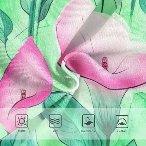 Cartoon Girls Underwear Toddler 2t Cotton Panties for Girl Pink Calla Lily Flowers Teal Green Kids Briefs Undies3