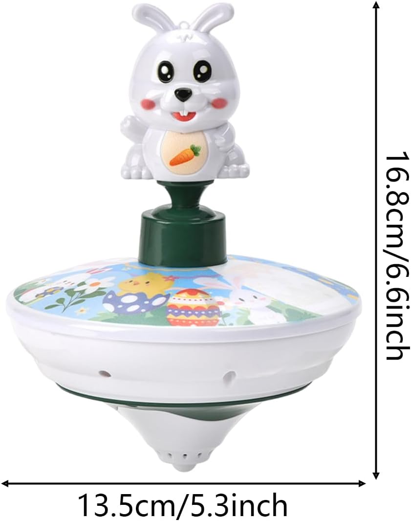 Rotating Musical Toys - Cartoon Rabbit Learning, Electric Light with Fun Music Design, Kids Toy with Style, Boys Girls for Home School, Musical Toy for Travel Birthday Holiday Party Play