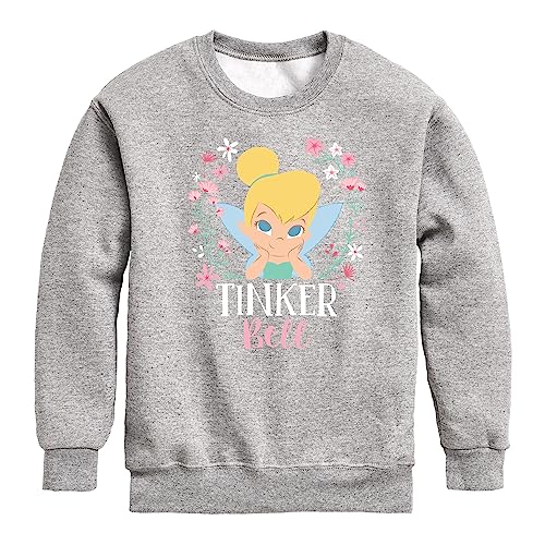 Disney Tinker Bell - Tinker Bell Floral - Toddler and Youth Crewneck Fleece Sweatshirt