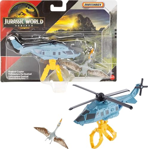 Matchbox Jurassic World Toy Car or Truck Transporter & Dinosaur, 1 Vehicle Inspired by the Jurassic World Movies & 1-2 Mini Dinos (Styles May Vary) by Mattel - Image 4