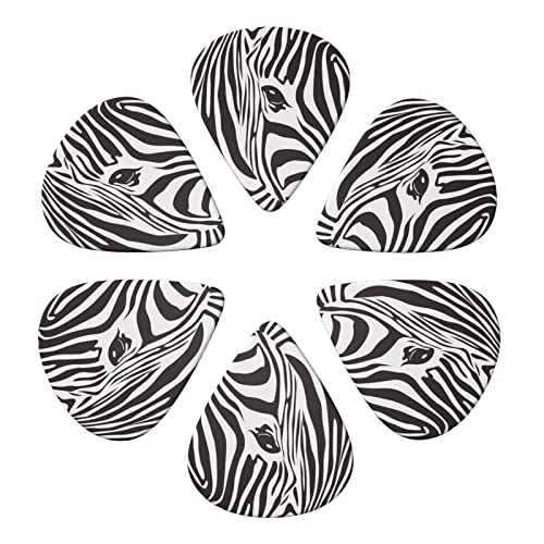ASDTEHCY Lot de 6 médiators en celluloïd, rayures zébrées, fins, moyens et lourds pour guitares acoustiques, électriques… - Les Beatles, Paul McCartney, John Lennon, RIngo Starr, George Harrison ASDTEHCY Lot de 6 médiators en celluloïd, rayures zébrées, fins, moyens et lourds pour guitares acoustiques, électriques… – Image 3