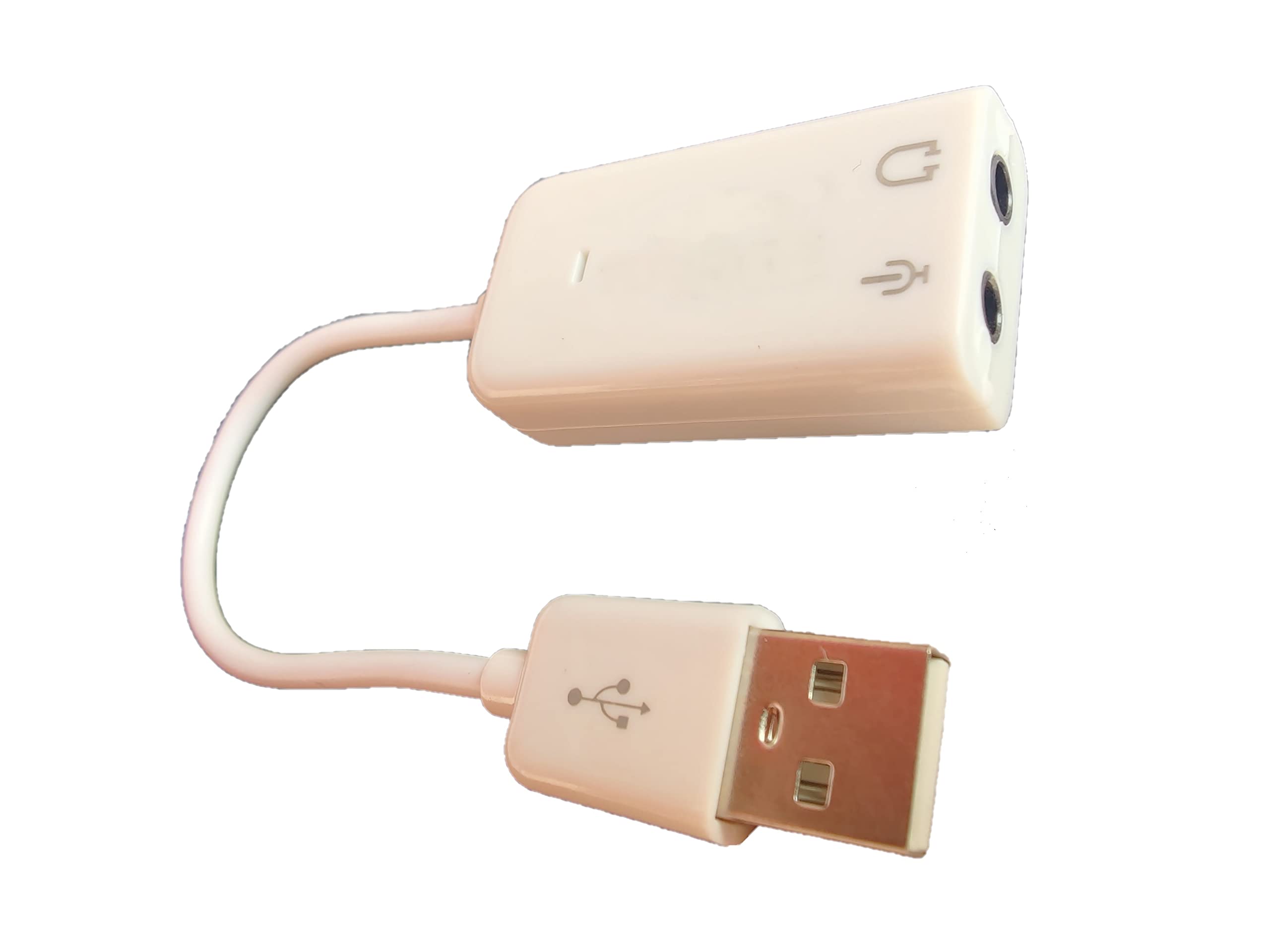 Anjo 2.0 USB 7.1 Channel Sound Adapter (USB to Sound) with 3.5 mm Headphone & Microphone Jack (2 in 1), Just Plug and Play to Support Voice Input & Output on Laptop/Desktop/Mobile/Tablet etc. (White) (B09JWWL43P) Amazon Price History, Amazon Price Tracker