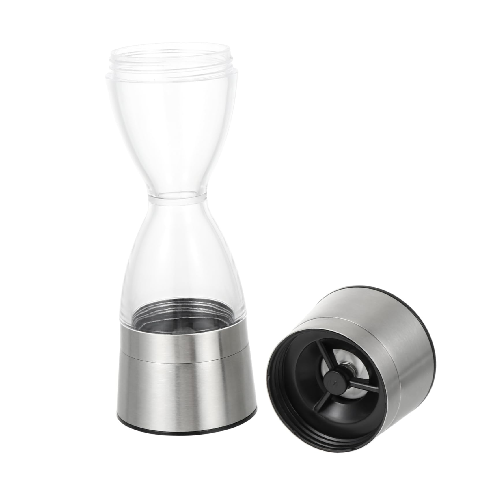 Garneck Professional Double Manual Pepper Stainless Steel Mill for Efficient Seasoning for Home and Kitchen Use