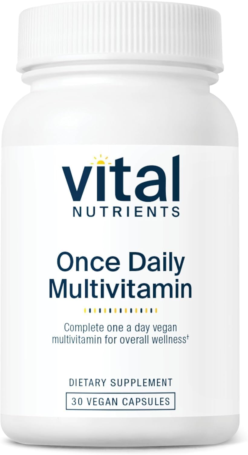 Vital Nutrients Once Daily Multivitamin | Vegan Multi for Women & Men | Allergen-Free | 19 Essential Vitamins + Antioxidants for Eye and Heart Health | Gluten, Dairy & Soy-Free | 30 Capsules