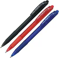 Pentel Kit Caneta Esferográfica Feel It 1.0mm Preta Vermelha Azul SM/BX420-ABC