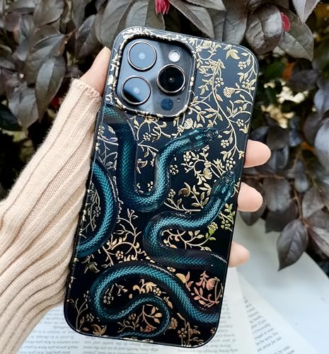 Coque iPhone 15 Pro Max fine serpent noir transparente non jaunissante