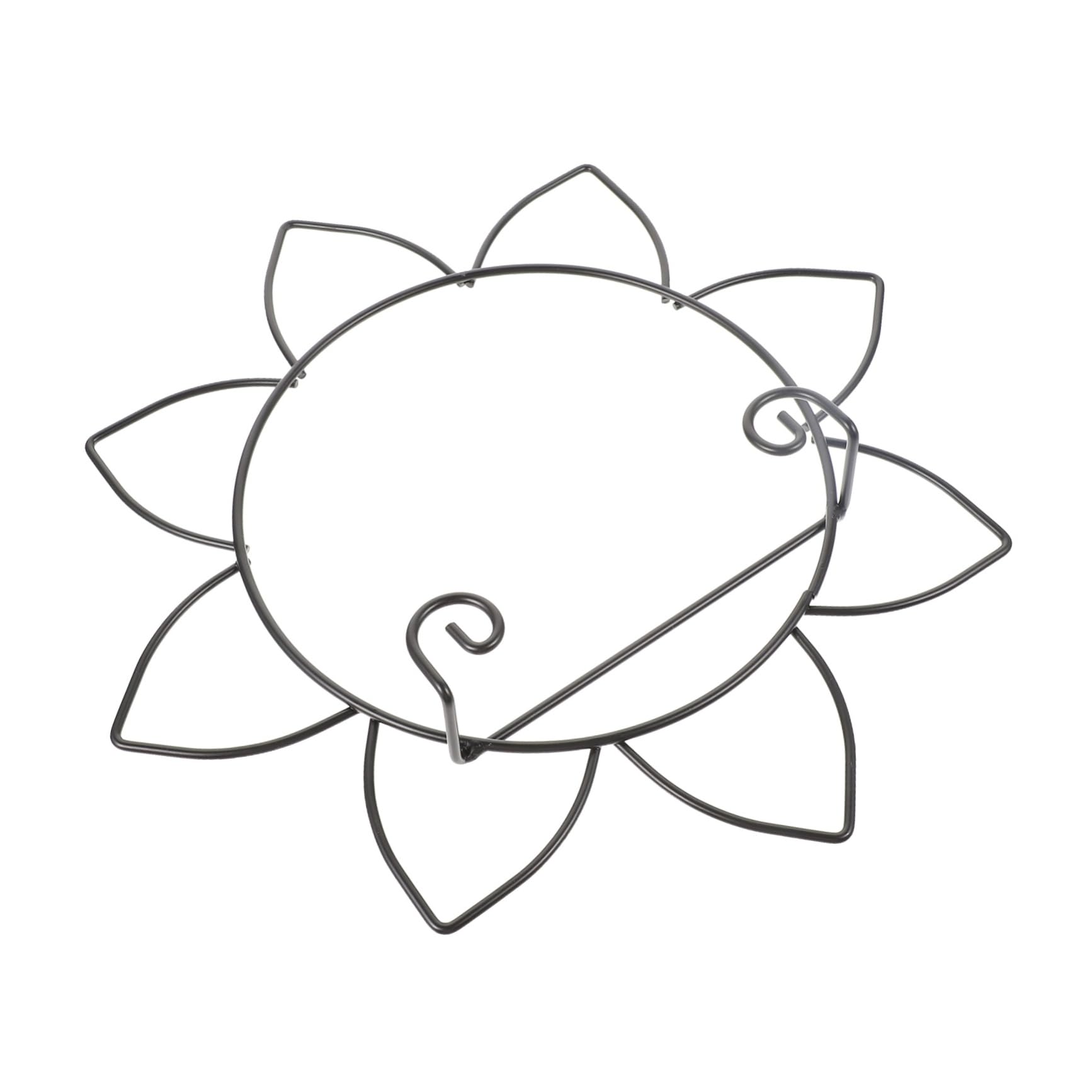 ULDIGI Creative Iron Art Display Stand for Artwork Plates and Ceramics Elegant Wall-mounted Rack for Home Decor and Showcases