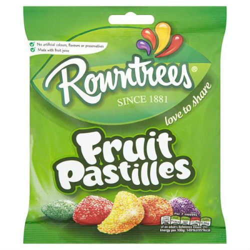 ROWNTREE R/Trees Fruit Pastille S/Bag Case Of 12