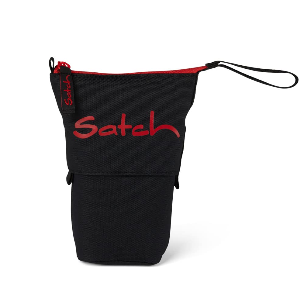 Satch Pencil Slider Extra Large with Divider Zip Pocket Pen Holder Set Square Viewing Window for Timetable Fire Phantom - Black - Image 3