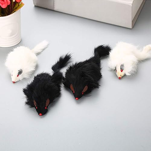 Miniatura 4 de shlutesoy Funny Creative Pet Cat Menta Juguetes de hierba gatera interactiva peluche falso ratón negro