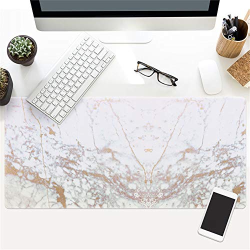 Tapis de souris gaming XL marbre LL-COEUR tapis de bureau ordinateur portable 900x400x3mm
