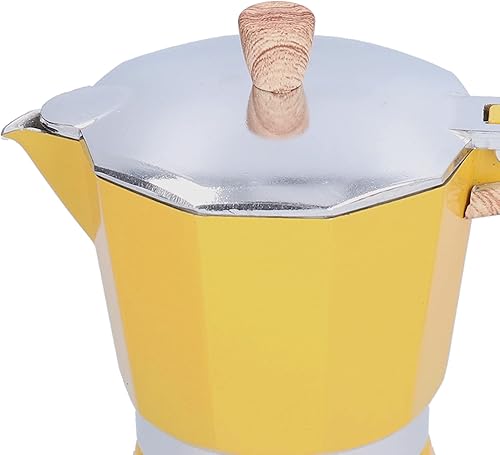 Miniatura 8 de Cafetera estilo italiano clásico Moka Pot Cafetera cubana Moka Pot Percolator hace un delicioso café de aluminio para cocina, hogar, cafetería