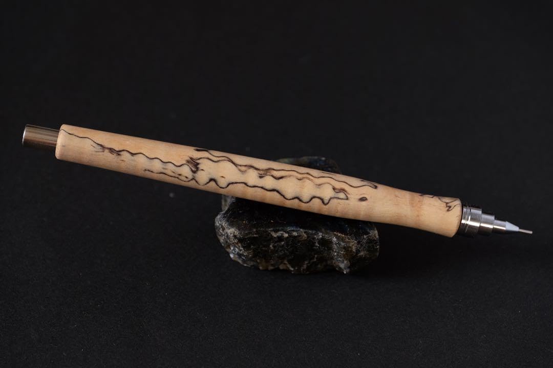 木軸ペン/スポルテッドタマリンド 世界三大銘木 キューバンマホガニー ゴールド金具・Chouette」木