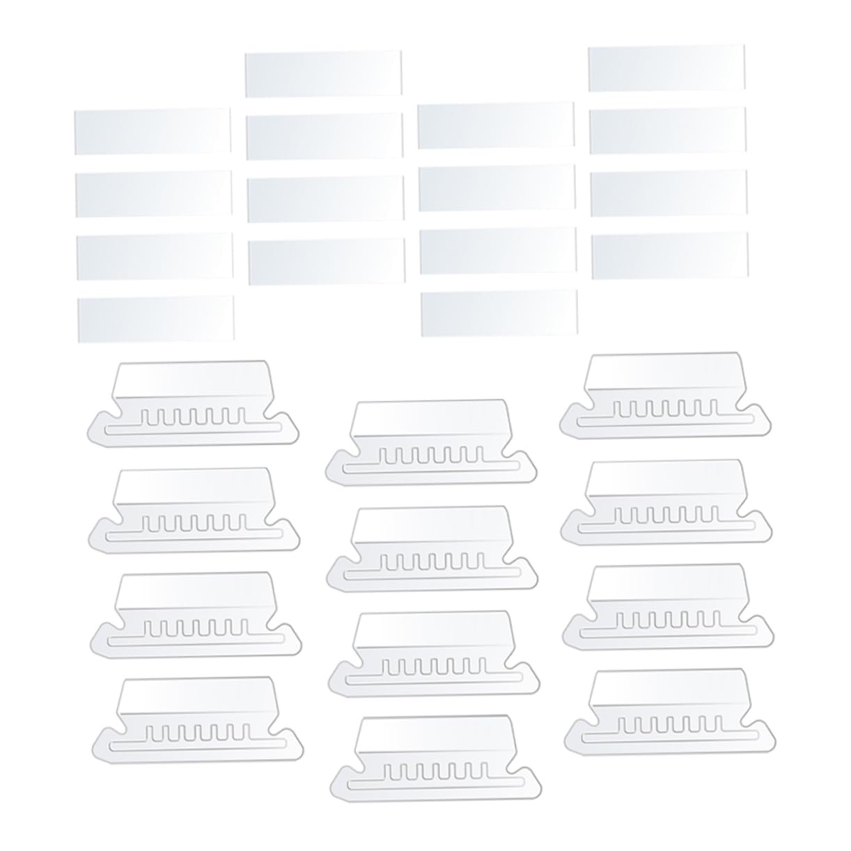DOITOOL 4 Set Linguette Colorate per Faldoni Appendibili Etichette per Archiviazione Documenti Facile Usare e per Ufficio e Casa