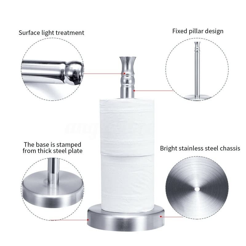 ARINAL Porta Asciugamani di Carta Porta di Asciugamano in Metallo di distributore di Carta Verticale in Acciaio Inossidabile for Cucina da Cucina da banco di Tessuto tovagliolo Porta Carta da Cucina