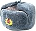 TEPEM Authentic Russian Army Ushanka Winter Hat-56, with Soviet Army Officer Insignia
