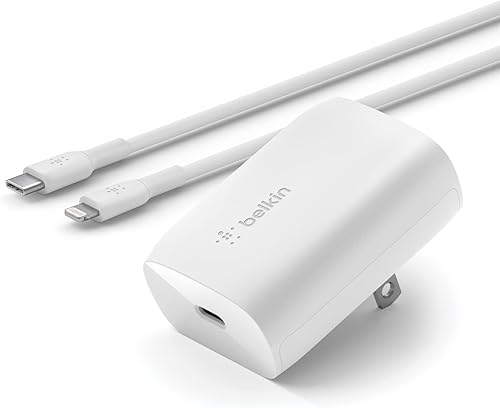 Miniatura 9 de Belkin Cargador de pared USB-C de 20 W, cargador USB-C de entrega de energía, carga rápida PPS para Apple iPhone 15, 15 Plus, 15 Pro, 15 Pro Max,
