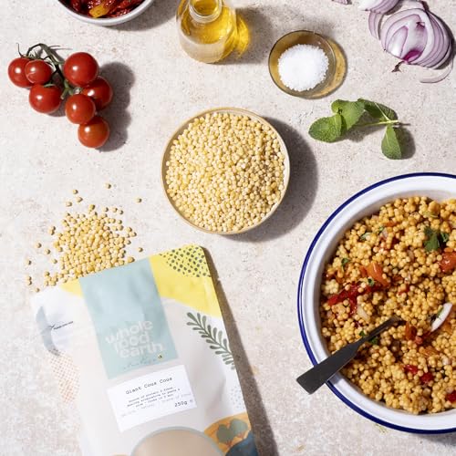Wholefood Earth Giant Cous cous 1 kg | GMO Free | Natural | Source of Fibre
