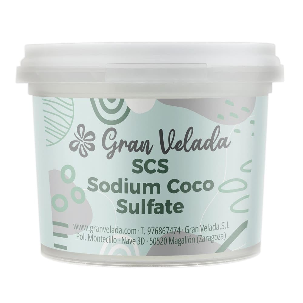 Gran Velada - Sodium Coco Sulfate SCS 1 Kg | Tensioactivo SCS En Polvo | Tensioactivo Vegetal De Coco | Para Hacer Champú Sólido | Cosmética Natural DIY | Ingrediente Para Champús Caseros