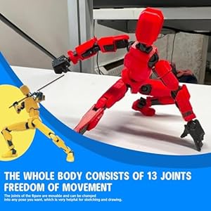 MerryXD-Titan-13-Action-FigureAssembly-Completed-Dummy-13-Action-Figure-Lucky-13-Action-Figure-T13-Action-Figure-3D-Printed-Multi-Jointed-Movable-Nova-13-Action-Figure-Toy