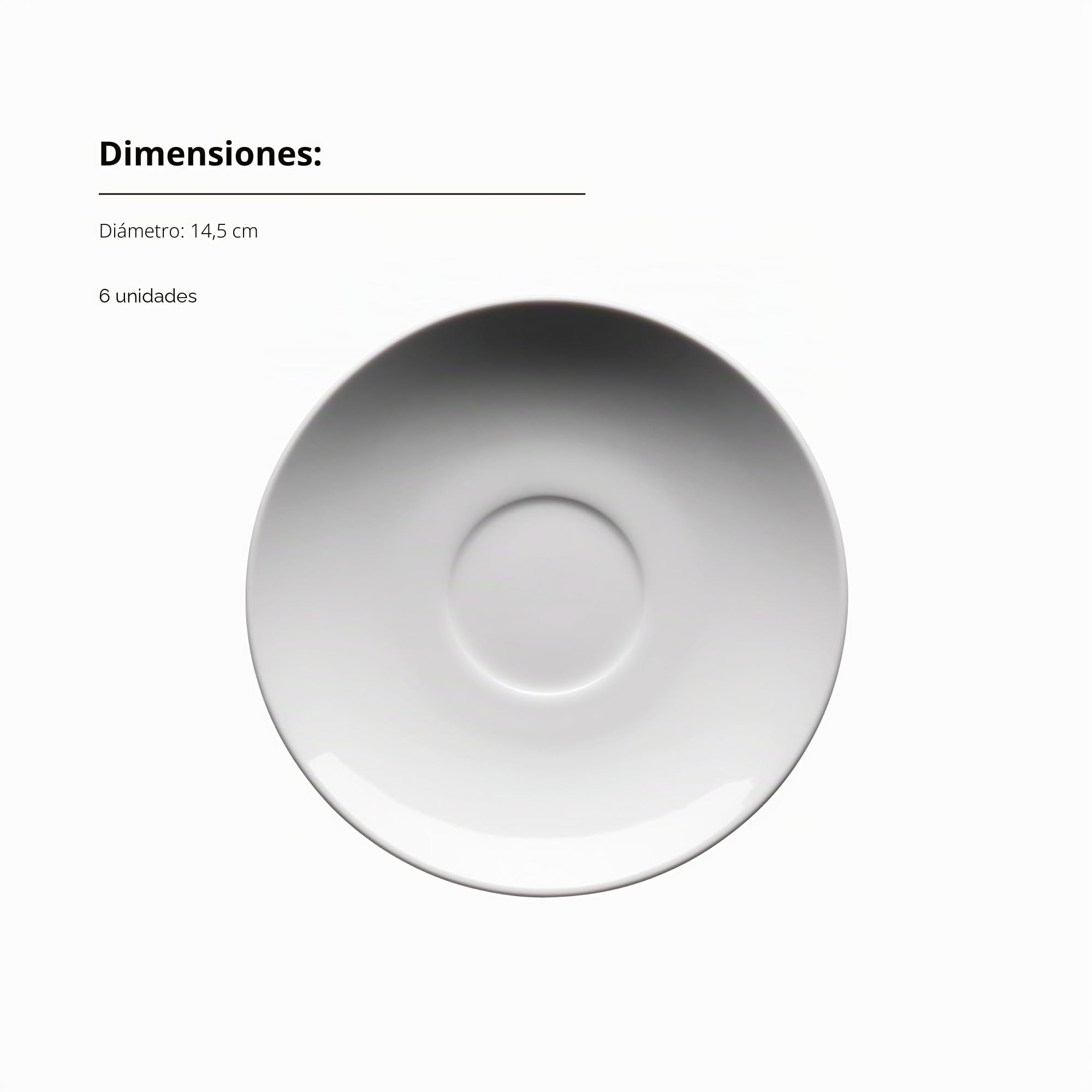 MÄSER, Serie Barca - Juego de tazas de café para 6 personas, porcelana blanca, sencilla, elegante, atemporal, porcelana, color blanco