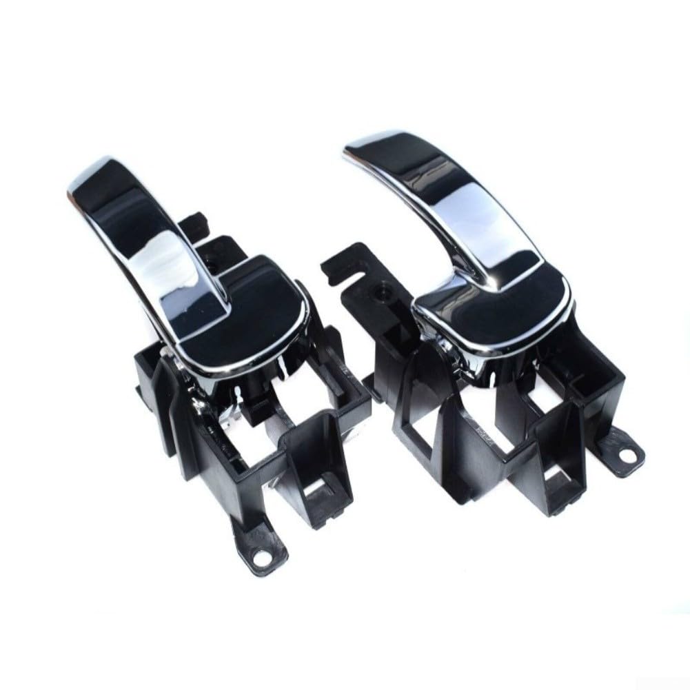 Tiradores interiores cromados para puerta para Nissan Navara D40 y Pathfinder R51 (2005-2013), juego de repuesto de plástico ABS (izquierdo y derecho) 80671-4X02B y 80670-4X02B