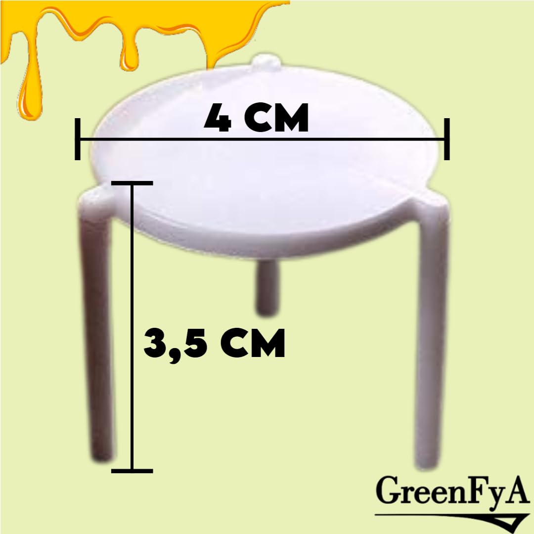 100uds Mesita de Pizza, Soporte, Guardapizza, Tripode separación de Pizza para Llevar/Ideal para Poner en Cajas de Pizza (100)