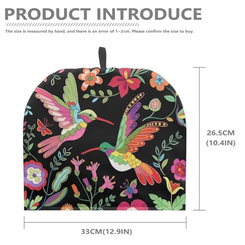 Image of Hummingbird Tea Cozy for Teapot Insulated Floral Tea Cosy for Teapot Home Kitchen Decor Tea Pot Cover for Keeping Warm