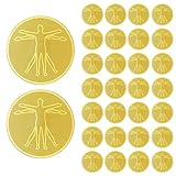 Zonon 30 Pieces Cell Phone Gold Electronic Equipment Stickers Devices Sticker Shield Protection Stickers Accessories for Mobile Phones Laptops Computers