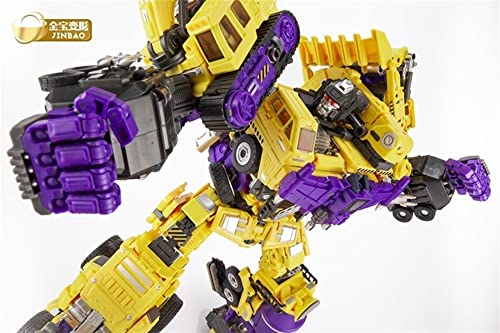 Na Transformers Jinbao Oversized Devastator 6Pcs Full Set Engineering Yellow Robot Action Figure Toys Upgrade Kits #TOP6