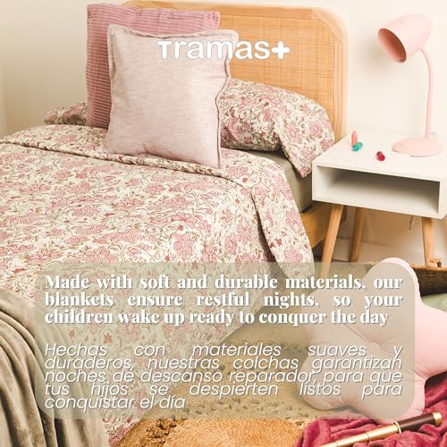 Colcha infantil de verano sin arrugas microfibra acolchada cama 105 cm 7