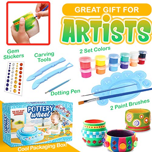 Insnug ISG-441001 Mini Kids Pottery Wheel: Complete Painting Kit thumb #4