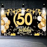 schilderung synonym 【Einfach zu montieren】: Das Paket enthält den Bannerhintergrund für die 50. Geburtstagsfeier und ein 13-Fuß-Seil. In den 4 Ecken des 50. Geburtstagsbanners befinden sich 4 Kupferlöcher, hochwertigem Kupfer, nicht rostig, mit denen Sie das Banner an einem beliebigen Ort installieren können.