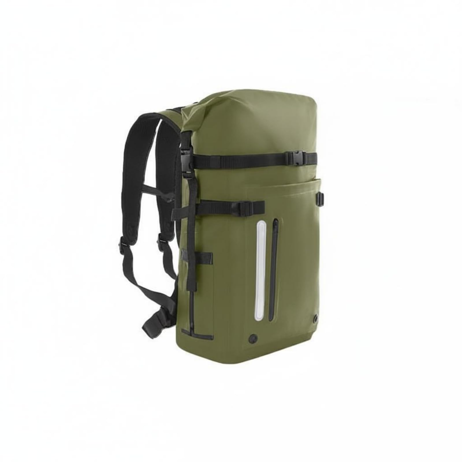 Zaino a Secco e Bagnato Resistente Zaino Impermeabile Traspirante Attrezzatura Outdoor per Subacquei, Viaggio, Verde, Verde Militare, 30L
