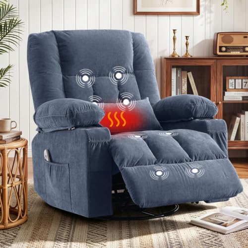 Image of MAHOMICO Rocker Recliner Chair with Massage and Heat