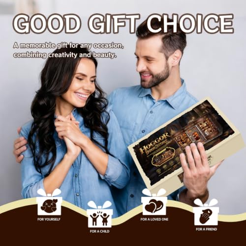 STRUCWOOD Book Nook DIY Miniatur-Haus 3D Holzpuzzle für Erwachsene mit LED – Ansicht 6