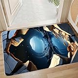 AVSMGP Alfombra Cloud Walk con Ilusión 3D, Disfruta La Máxima Suavidad con Nuestra Alfombra Forro Polar Dove- para Entrada, Baño,Escaleras,Sala Juegos Y El Salón,V,3'3'x4'11'/100x150cm