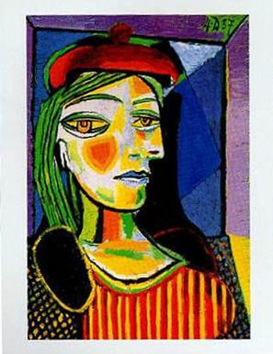 Girlwith Red Beret by Pablo Picasso 12 X 9.5 Art Print Poster