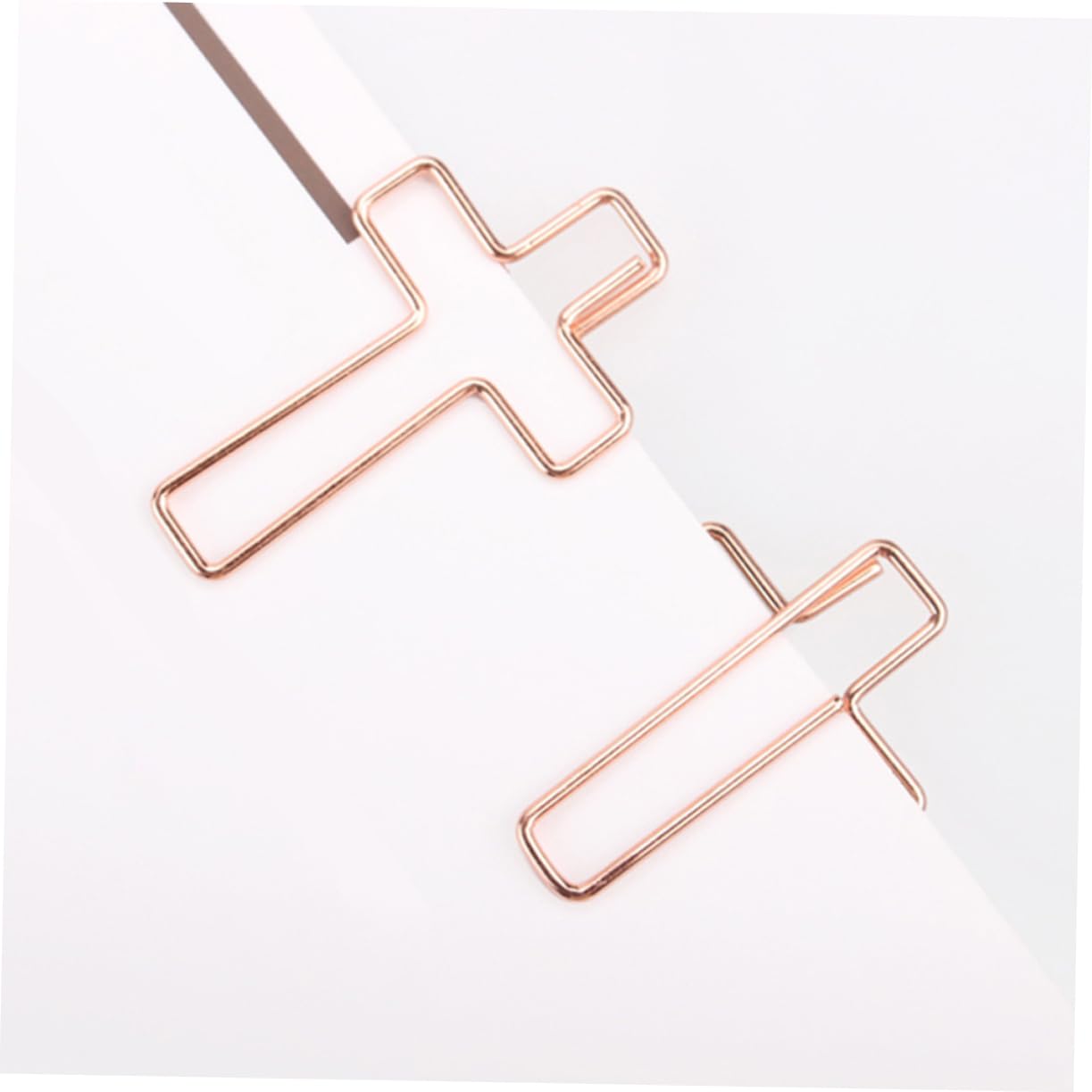 OSALADI Lot de 10 Trombones Métalliques Croisés Design Créatif, Multifonctionnels et Compacts, pour Bureau, École et Organisation de Documents